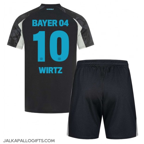 Bayer Leverkusen Florian Wirtz #10 Kolmas Peliasu Lasten 2024-25 Lyhythihainen (+ Lyhyet housut)